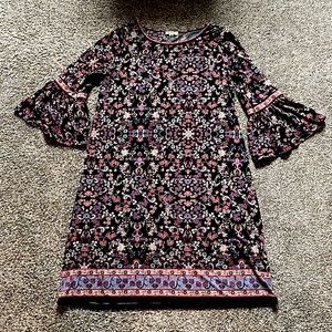 Boho Long Bell Sleeve Dress